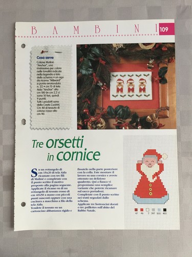 Schema punto croce bambini - bambini, tre