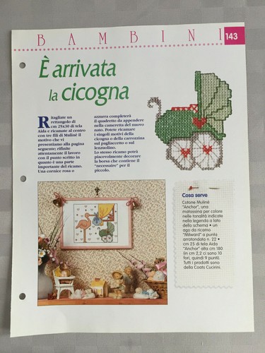 Schema punto croce bambini - schema,