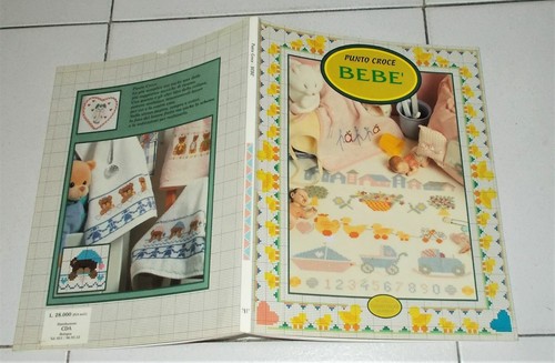 Punto croce bebe collana - croce,