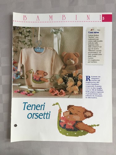 Schema punto croce bambini - schema,