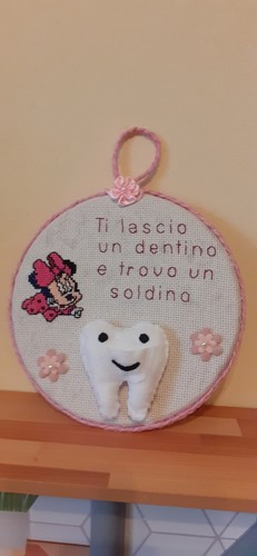 Porta dentini ricamato - porta,