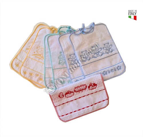 Confezione bavaglini cotone - 6,