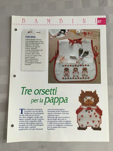 Schema punto croce bambini tre - croce,